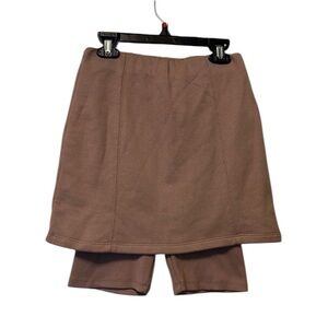 Zara Tan Ribbed Skort NWT Size S